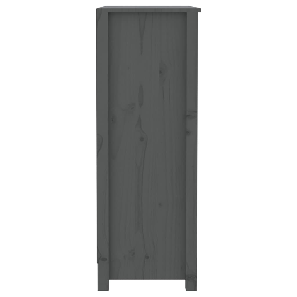Kirjahylly harmaa 80x35x97 cm täysi mänty - Sisustajankoti.fi