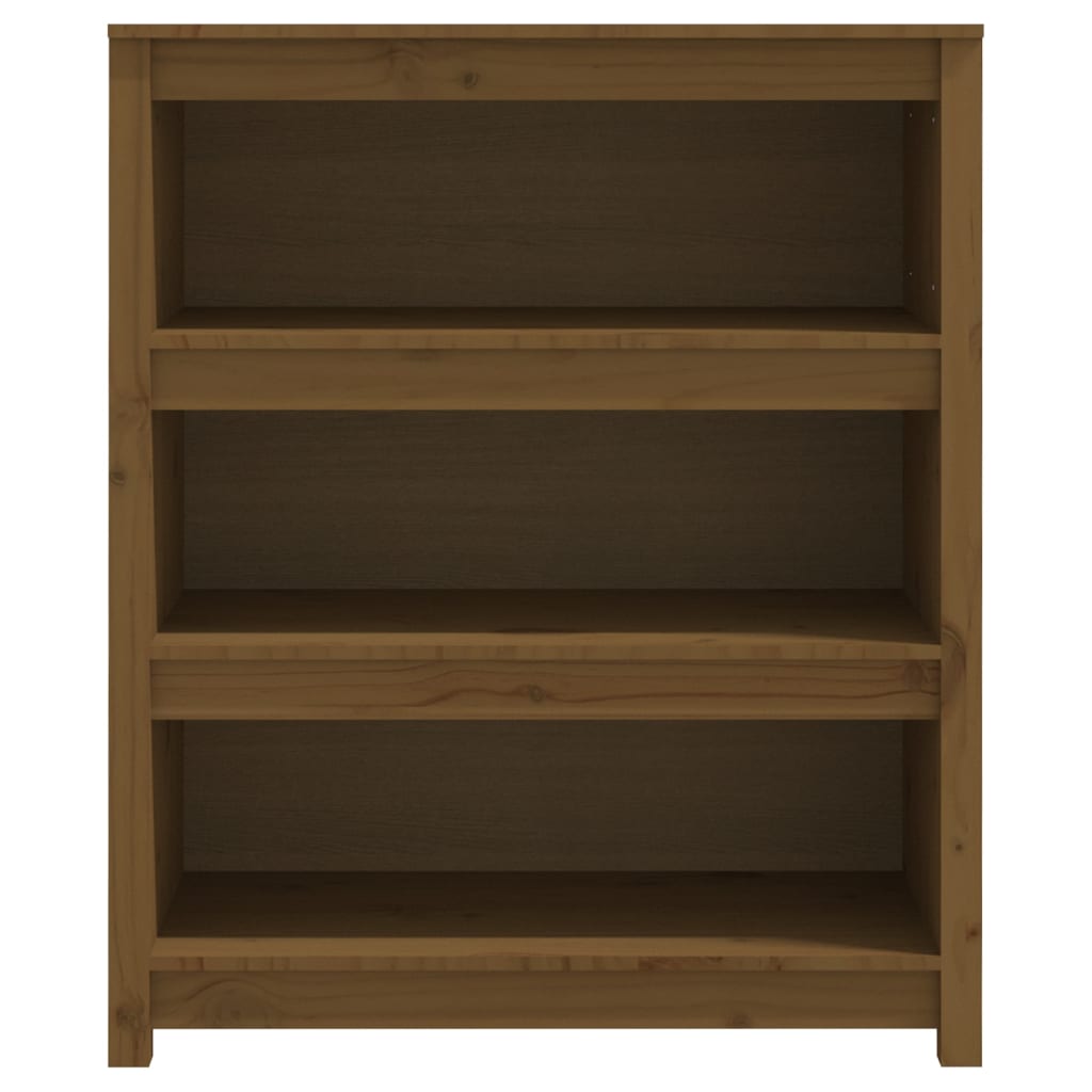 Kirjahylly hunajanruskea 80x35x97 cm täysi mänty - Sisustajankoti.fi