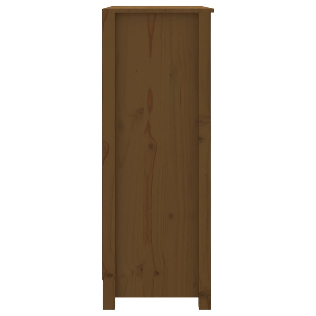 Kirjahylly hunajanruskea 80x35x97 cm täysi mänty - Sisustajankoti.fi
