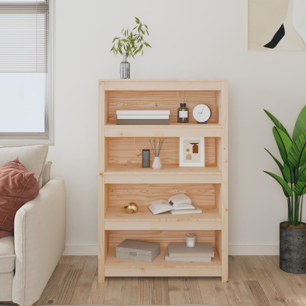 Kirjahylly 80x35x126 cm täysi mänty - Sisustajankoti.fi