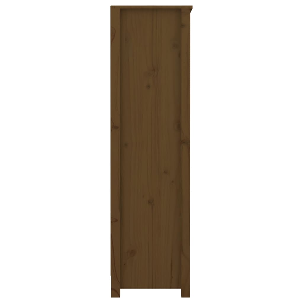 Kirjahylly hunajanruskea 80x35x126 cm täysi mänty - Sisustajankoti.fi