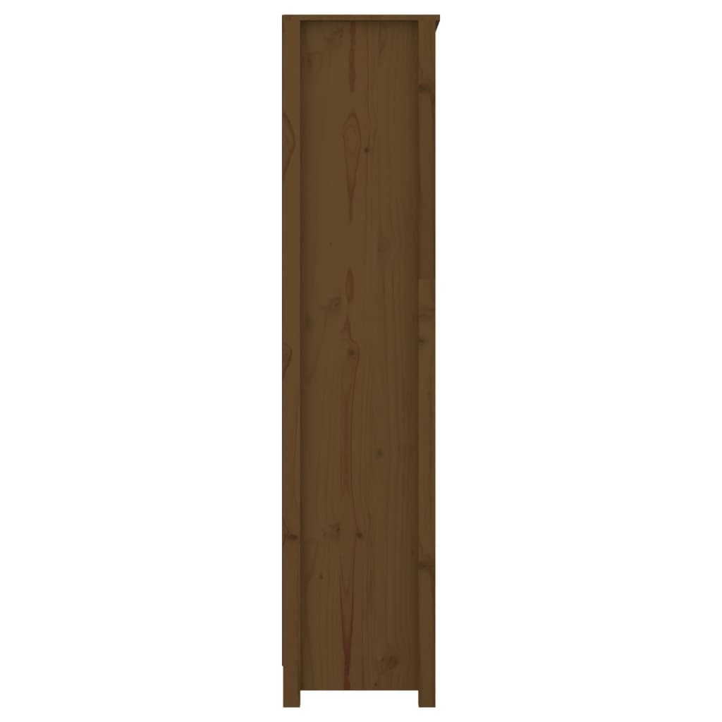 Kirjahylly hunajanruskea 80x35x154 cm täysi mänty - Sisustajankoti.fi