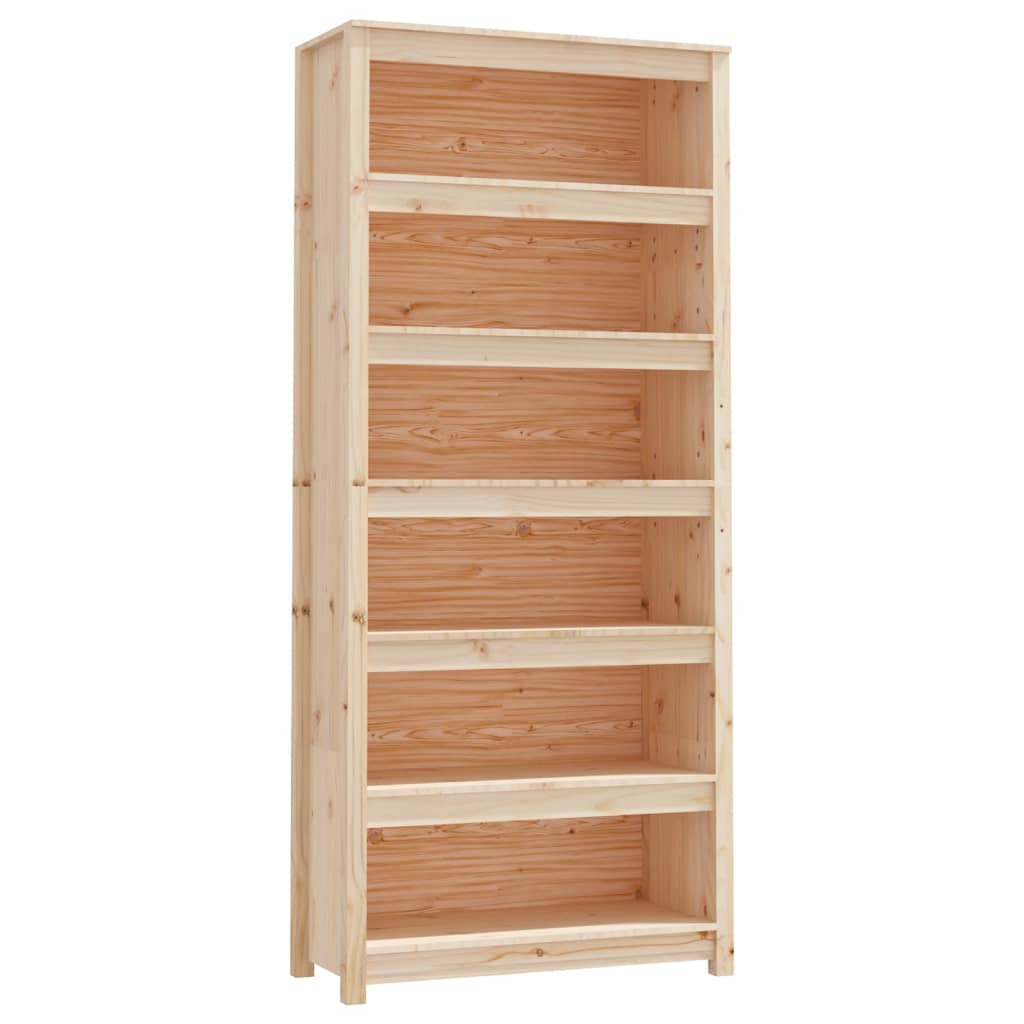 Kirjahylly 80x35x183 cm täysi mänty - Sisustajankoti.fi