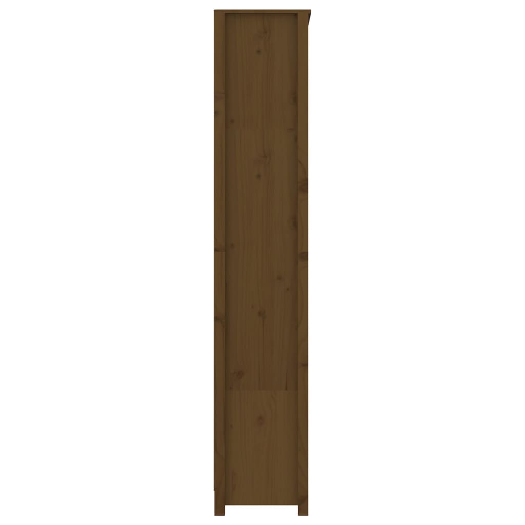 Kirjahylly hunajanruskea 80x35x183 cm täysi mänty - Sisustajankoti.fi