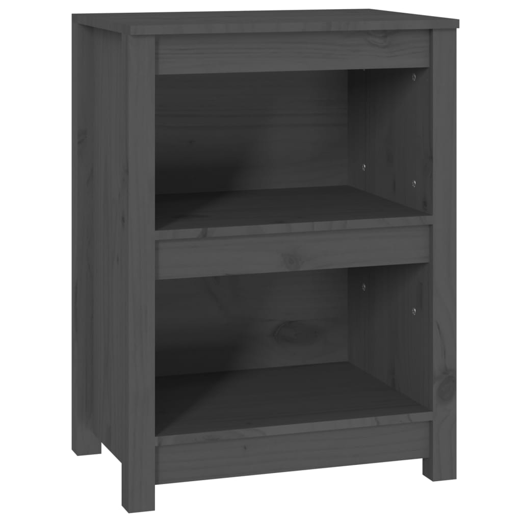 Kirjahylly harmaa 50x35x68 cm täysi mänty - Sisustajankoti.fi