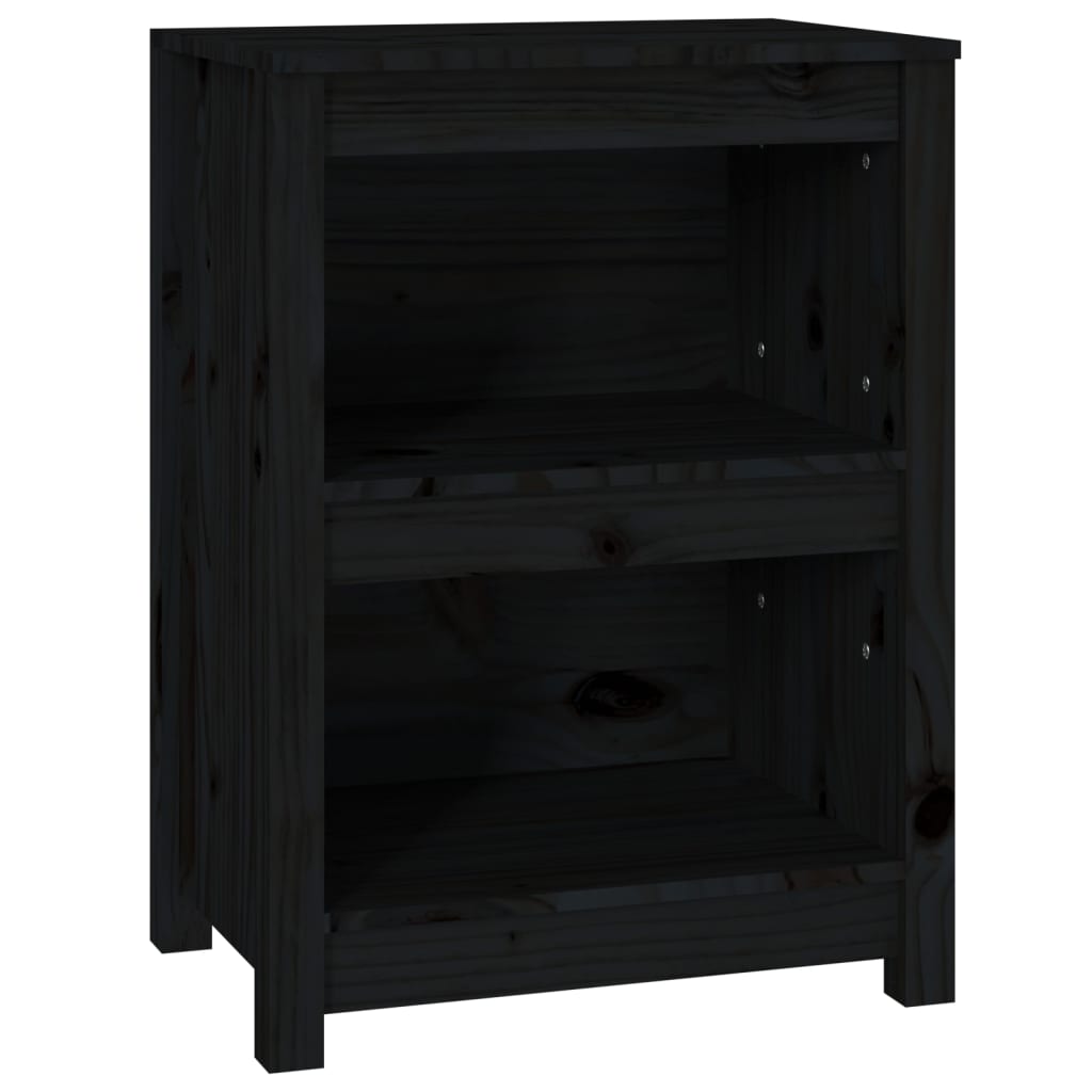 Kirjahylly musta 50x35x68 cm täysi mänty - Sisustajankoti.fi