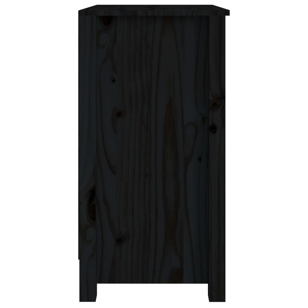 Kirjahylly musta 50x35x68 cm täysi mänty - Sisustajankoti.fi