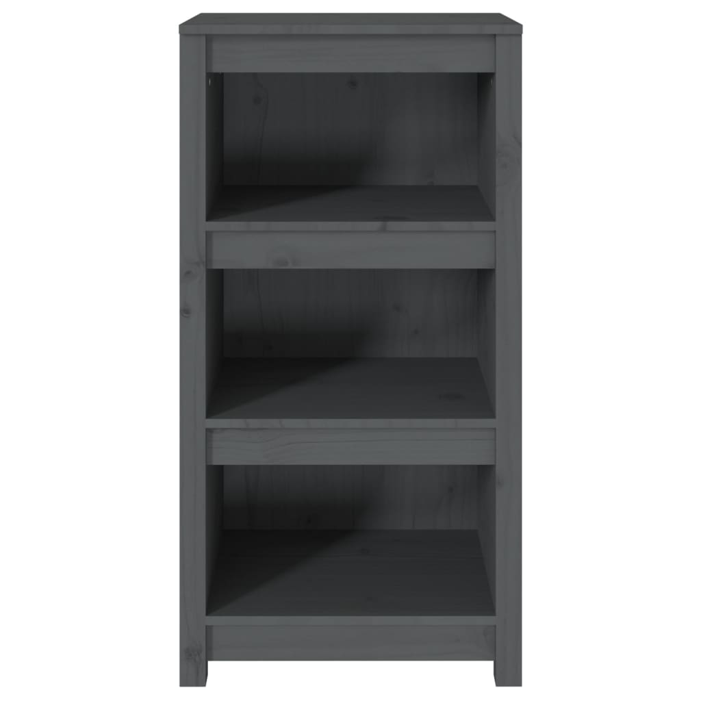 Kirjahylly harmaa 50x35x97 cm täysi mänty - Sisustajankoti.fi