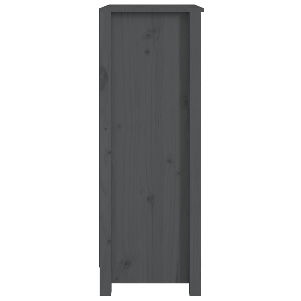 Kirjahylly harmaa 50x35x97 cm täysi mänty - Sisustajankoti.fi