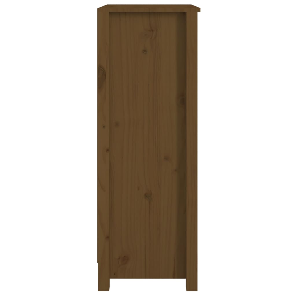 Kirjahylly hunajanruskea 50x35x97 cm täysi mänty - Sisustajankoti.fi