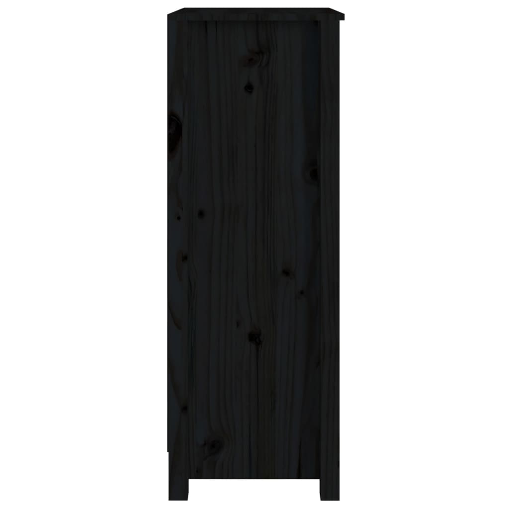 Kirjahylly musta 50x35x97 cm täysi mänty - Sisustajankoti.fi