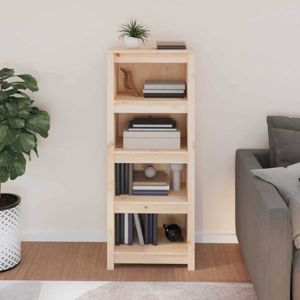 Kirjahylly 50x35x125,5 cm täysi mänty - Sisustajankoti.fi