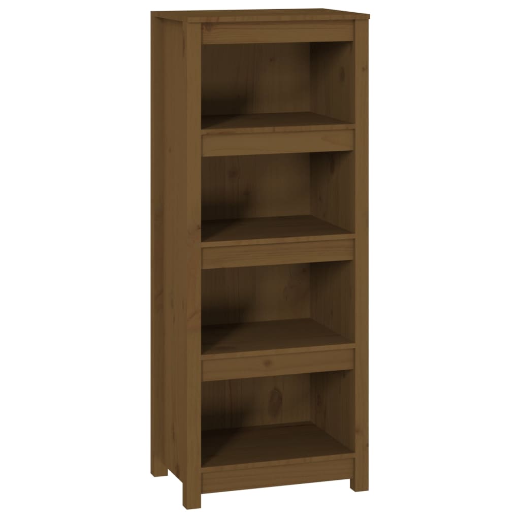Kirjahylly hunajanruskea 50x35x125,5 cm täysi mänty - Sisustajankoti.fi