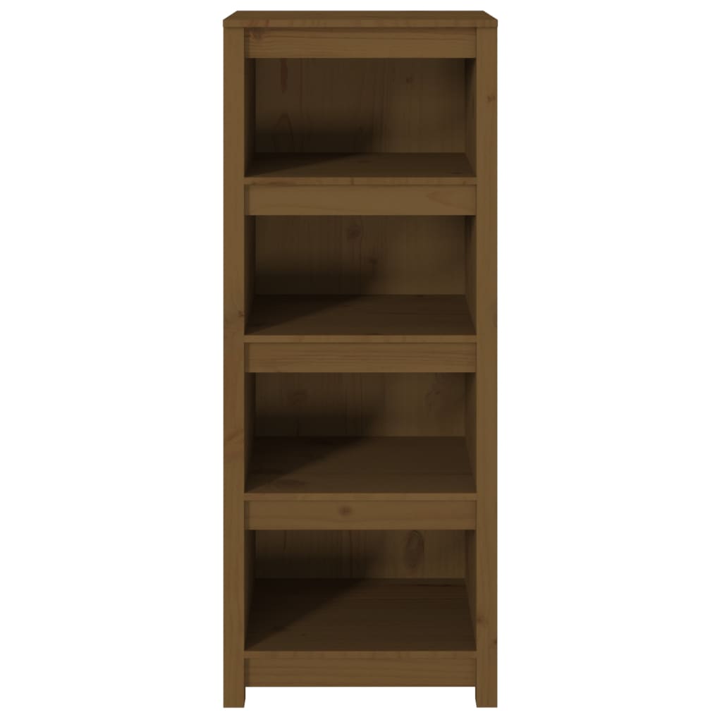 Kirjahylly hunajanruskea 50x35x125,5 cm täysi mänty - Sisustajankoti.fi