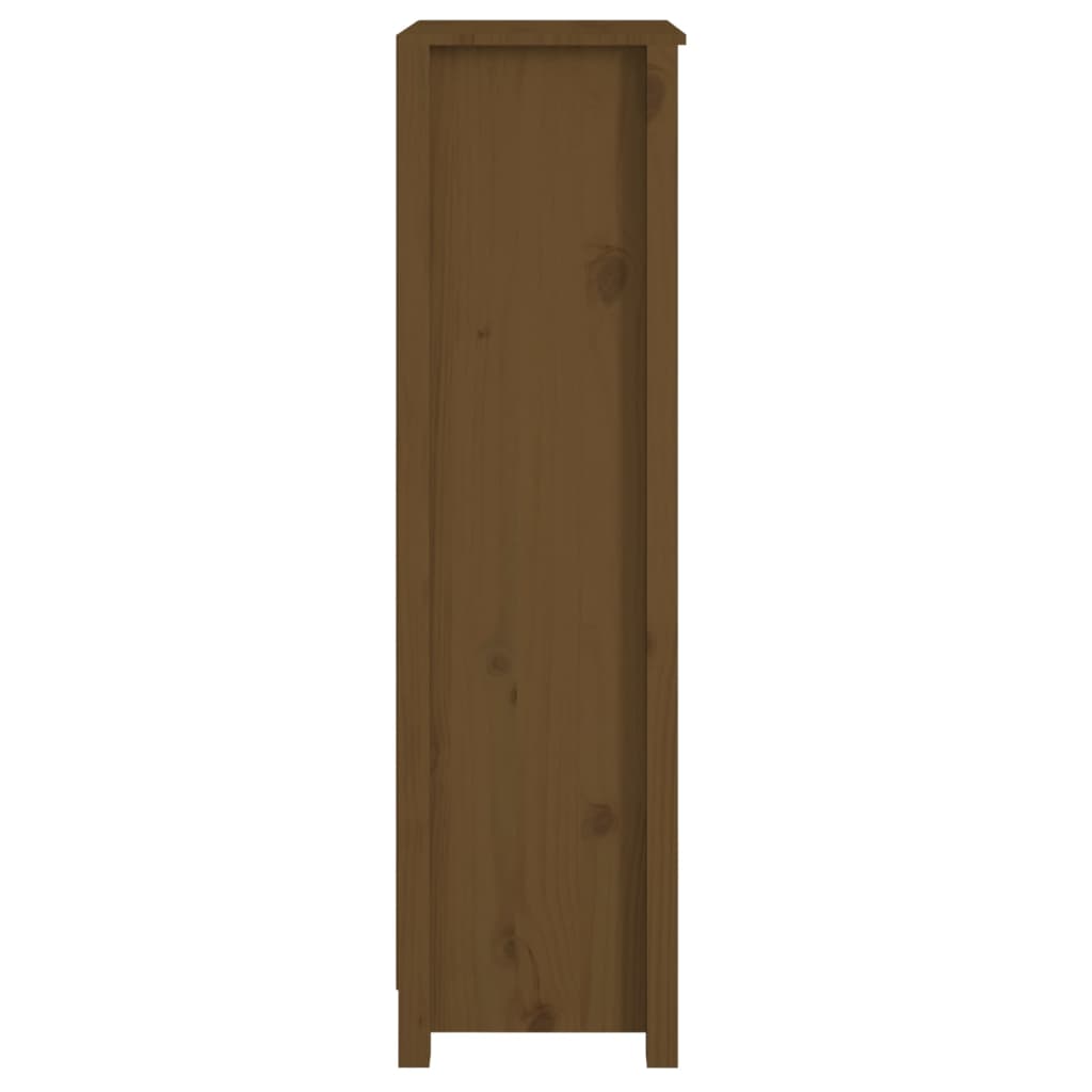 Kirjahylly hunajanruskea 50x35x125,5 cm täysi mänty - Sisustajankoti.fi
