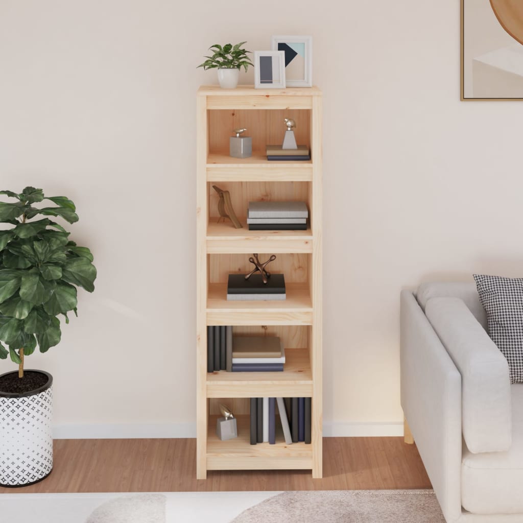 Kirjahylly 50x35x154 cm täysi mänty - Sisustajankoti.fi