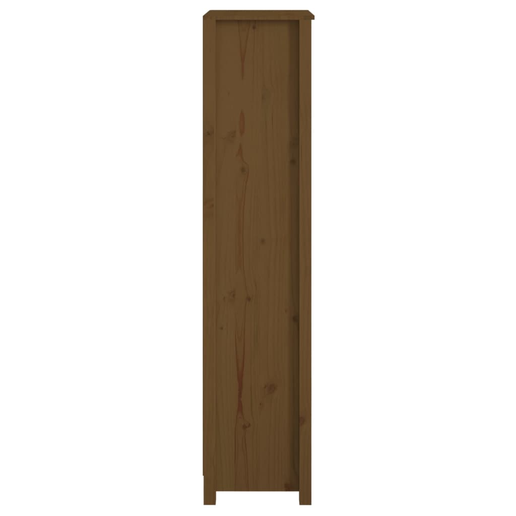 Kirjahylly hunajanruskea 50x35x154 cm täysi mänty - Sisustajankoti.fi