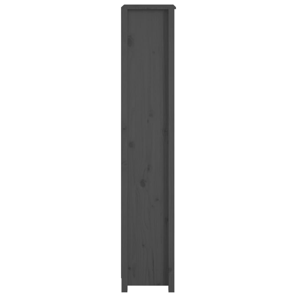 Kirjahylly harmaa 50x35x183 cm täysi mänty - Sisustajankoti.fi