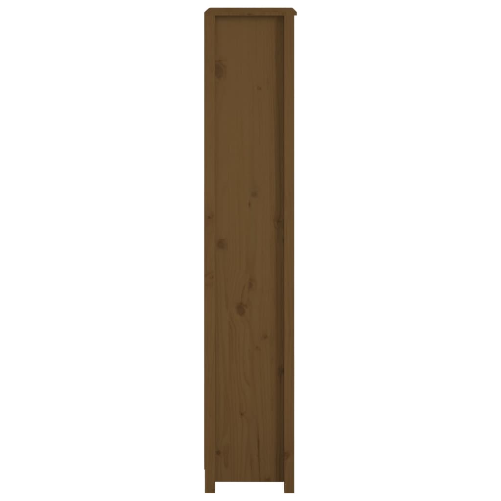 Kirjahylly hunajanruskea 50x35x183 cm täysi mänty - Sisustajankoti.fi