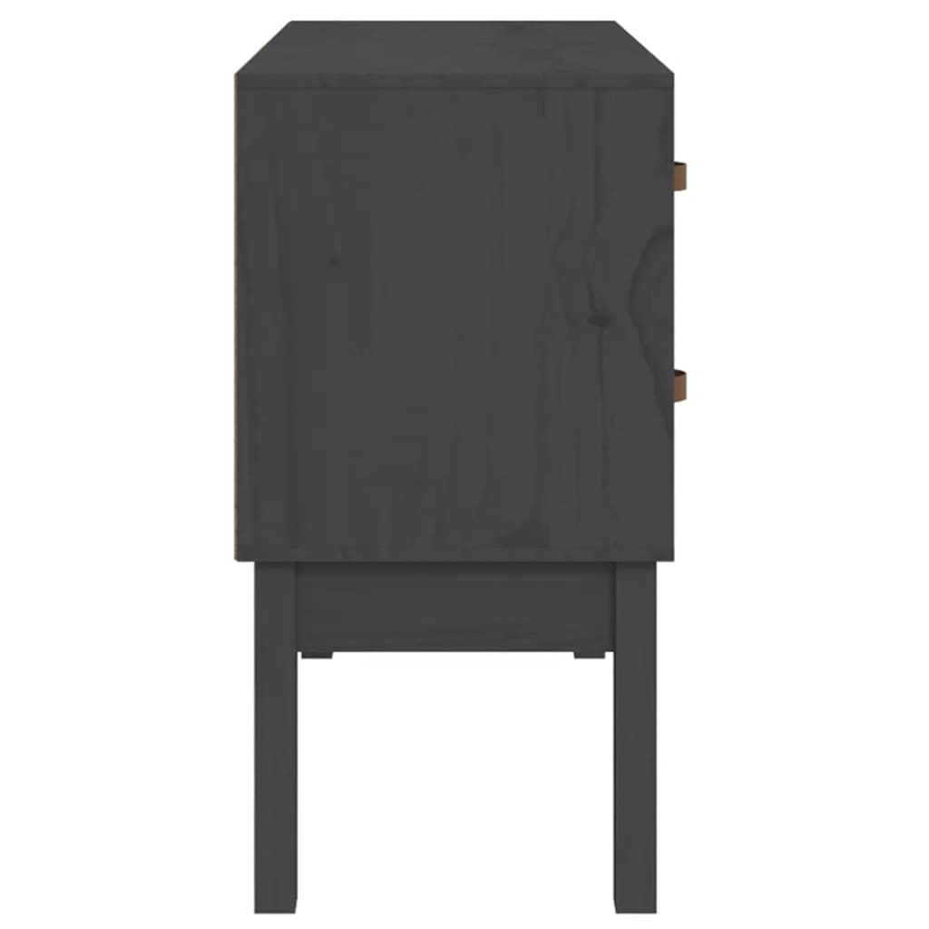 Konsolikaappi harmaa 90x40x78 cm täysi mänty - Sisustajankoti.fi