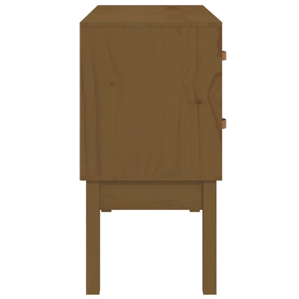 Konsolikaappi hunajanruskea 90x40x78 cm täysi mänty - Sisustajankoti.fi