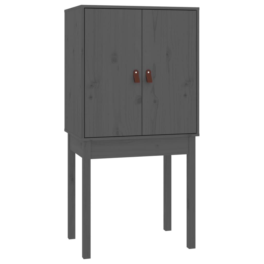 Kaappi harmaa 60x40x120 cm täysi mänty - Sisustajankoti.fi