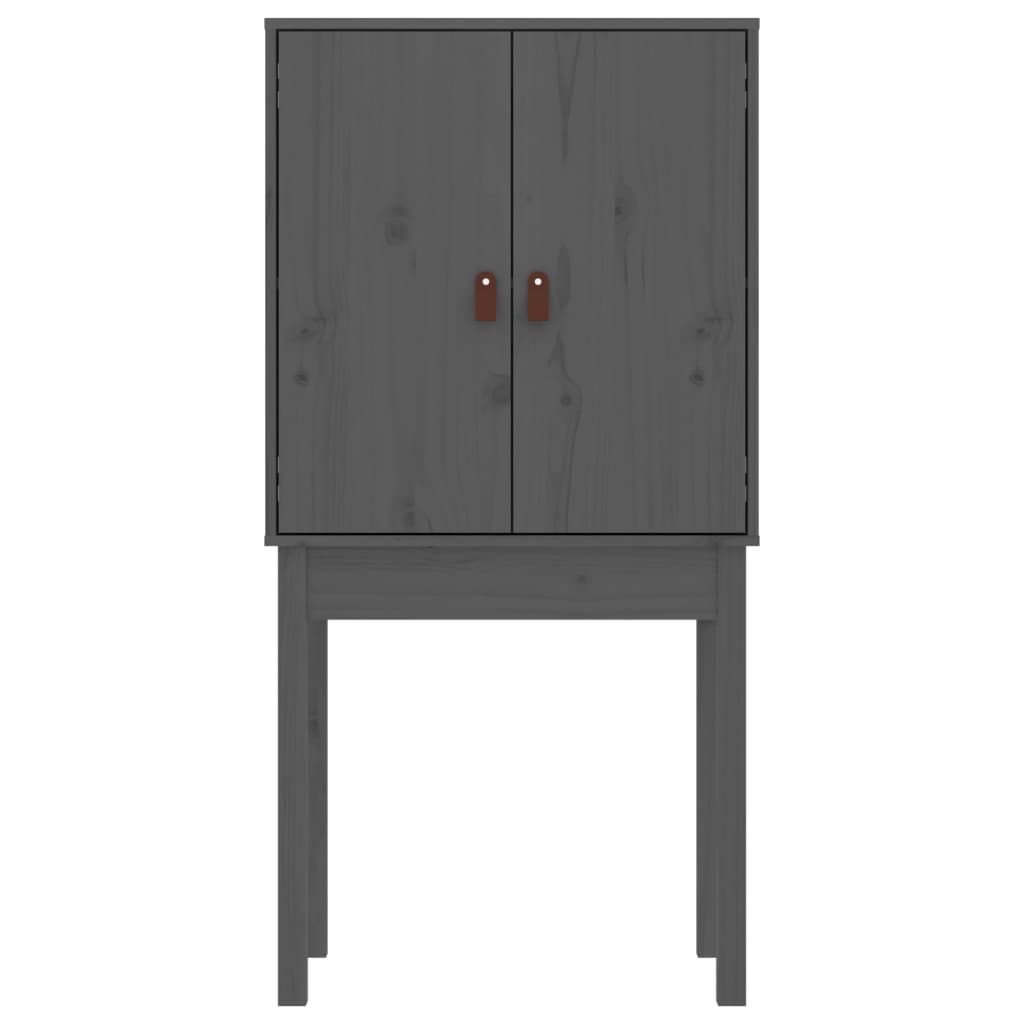 Kaappi harmaa 60x40x120 cm täysi mänty - Sisustajankoti.fi