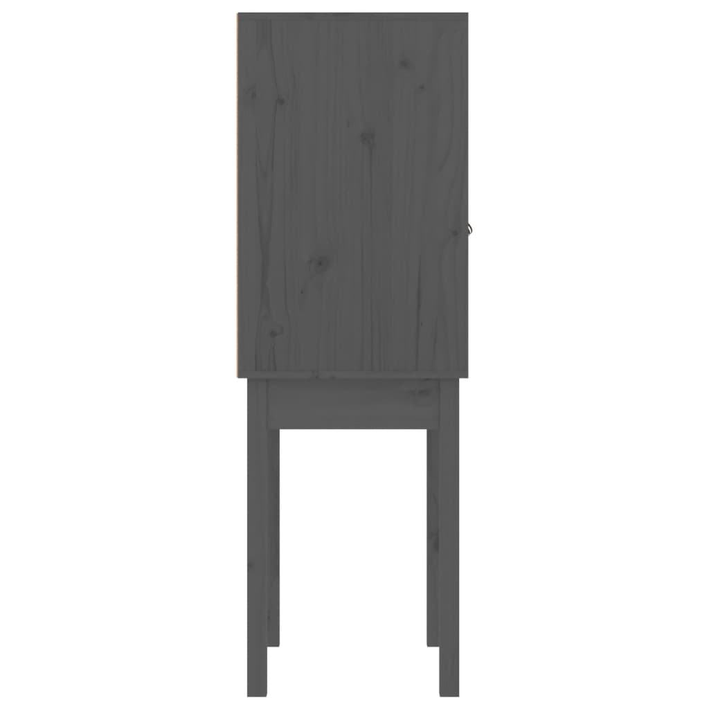 Kaappi harmaa 60x40x120 cm täysi mänty - Sisustajankoti.fi