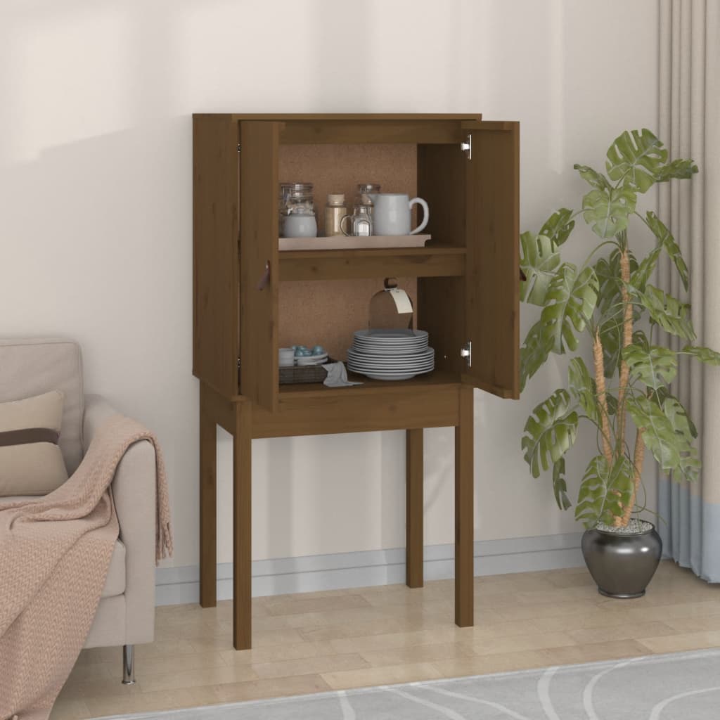 Kaappi hunajanruskea 60x40x120 cm täysi mänty - Sisustajankoti.fi