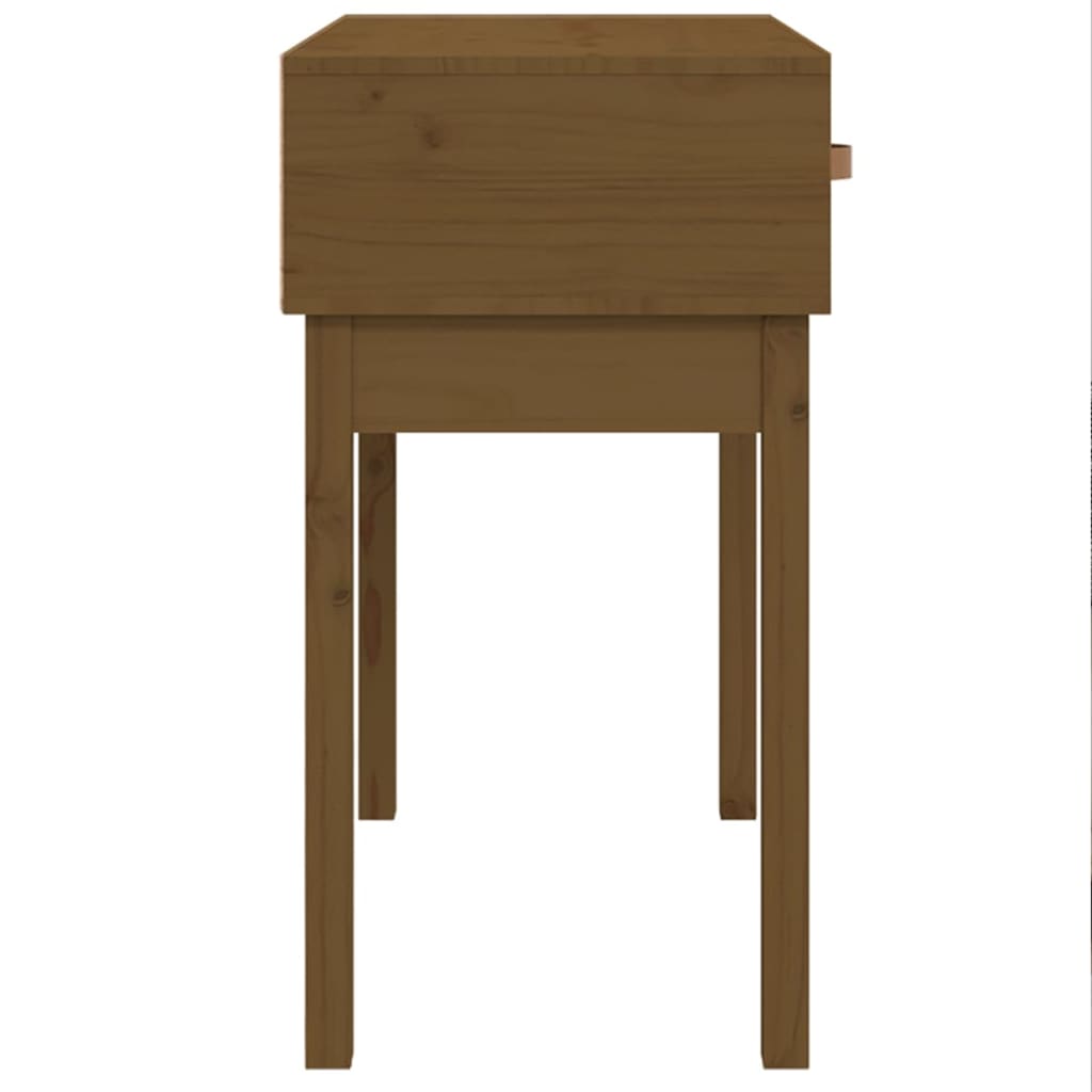 Konsolipöytä hunajanruskea 76,5x40x75 cm täysi mänty - Sisustajankoti.fi
