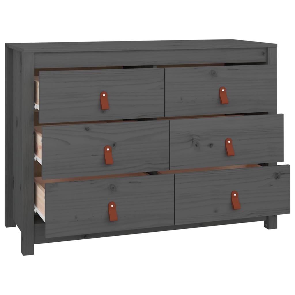 Senkki harmaa 100x40x72 cm täysi mänty - Sisustajankoti.fi