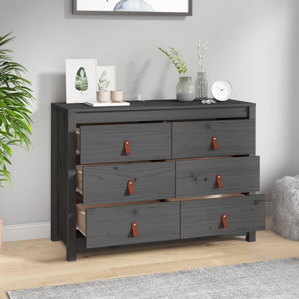 Senkki harmaa 100x40x72 cm täysi mänty - Sisustajankoti.fi