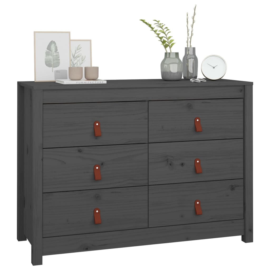 Senkki harmaa 100x40x72 cm täysi mänty - Sisustajankoti.fi