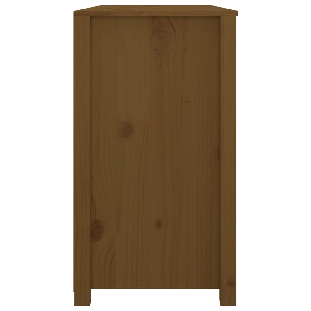 TV-taso hunajanruskea 100x40x72 cm täysi mänty - Sisustajankoti.fi