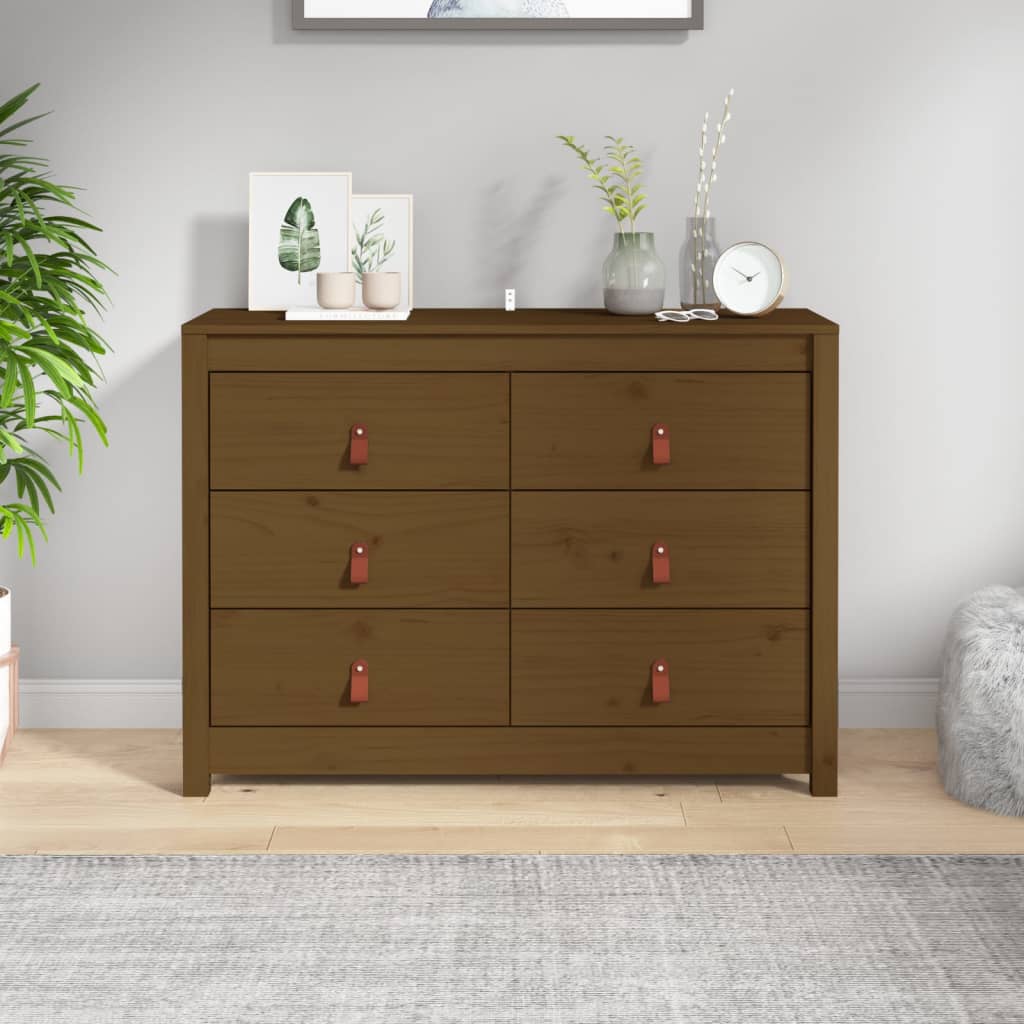 TV-taso hunajanruskea 100x40x72 cm täysi mänty - Sisustajankoti.fi
