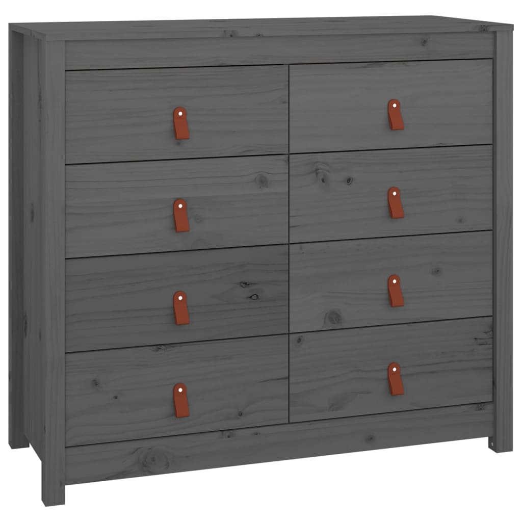 Senkki harmaa 100x40x90 cm täysi mänty - Sisustajankoti.fi