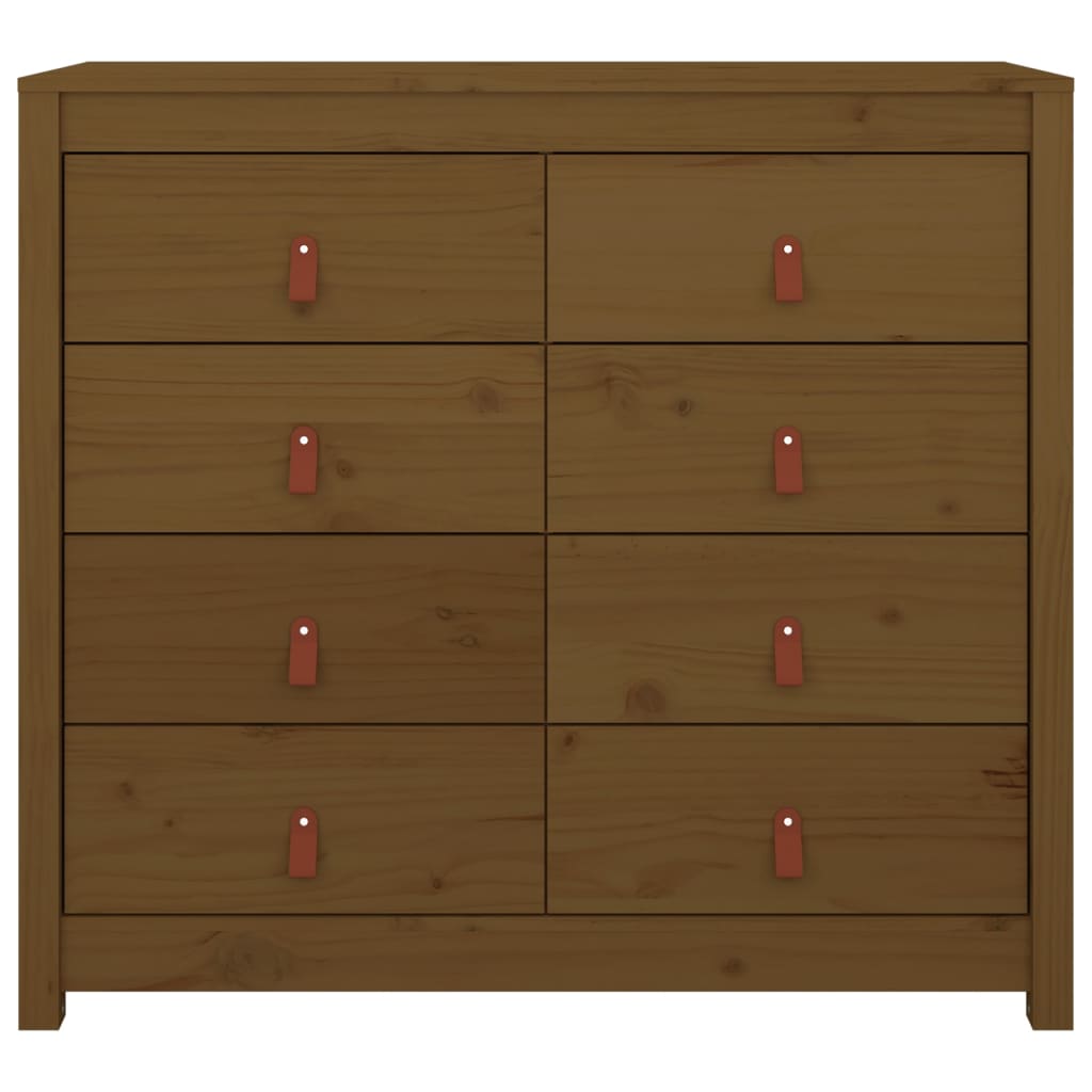 TV-taso hunajanruskea 100x40x90 cm täysi mänty - Sisustajankoti.fi