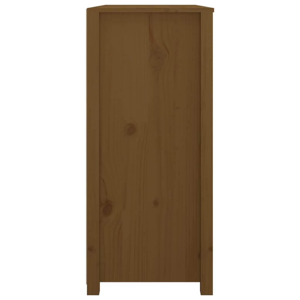 TV-taso hunajanruskea 100x40x90 cm täysi mänty - Sisustajankoti.fi