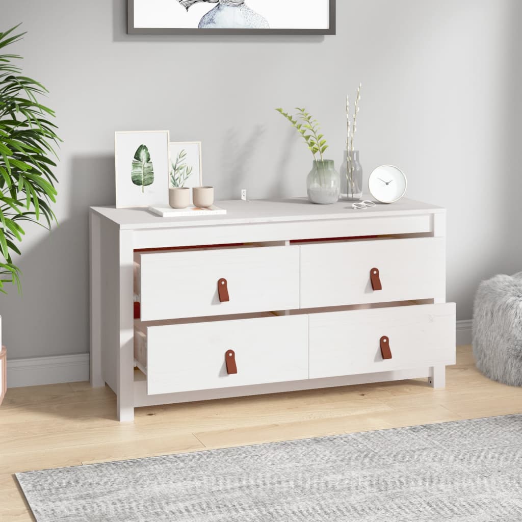 Senkki valkoinen 100x40x54 cm täysi mänty - Sisustajankoti.fi