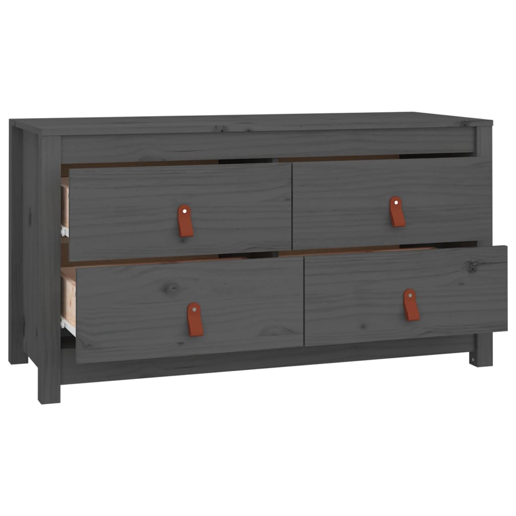 Senkki harmaa 100x40x54 cm täysi mänty - Sisustajankoti.fi