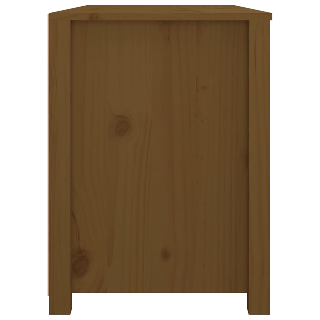 TV-taso hunajanruskea 100x40x54 cm täysi mänty - Sisustajankoti.fi