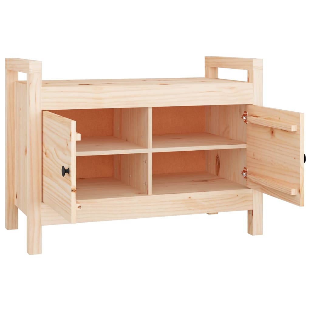 Eteisen penkki 80x40x60 cm täysi mänty - Sisustajankoti.fi