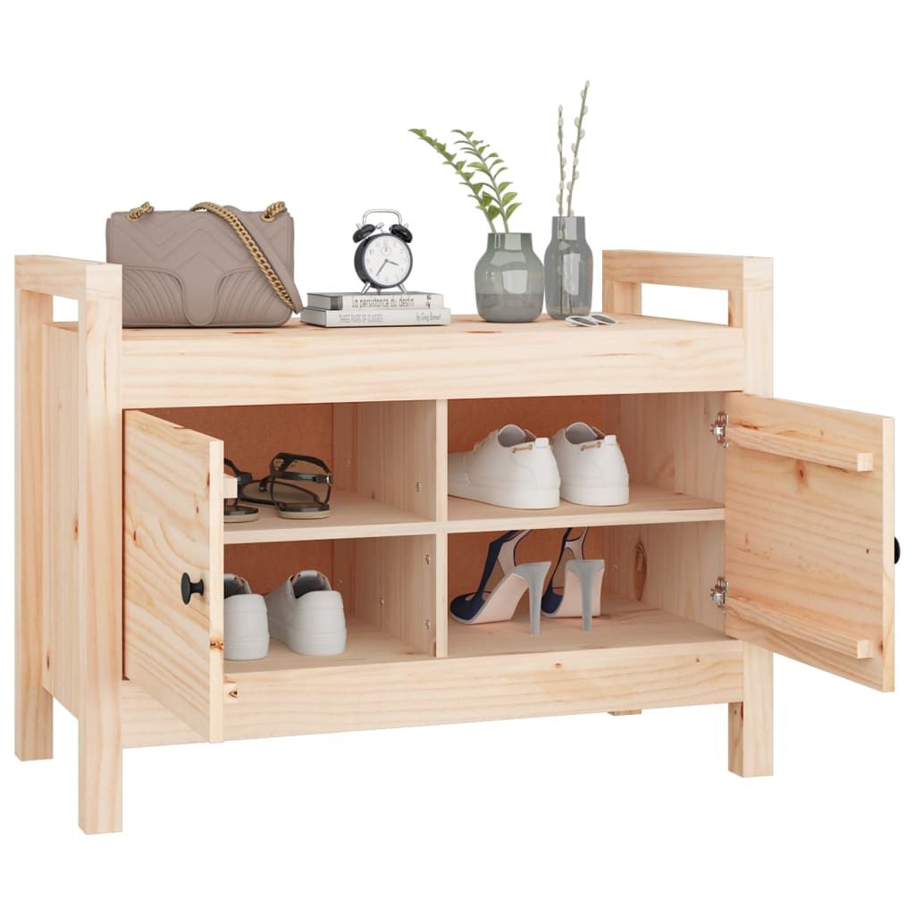 Eteisen penkki 80x40x60 cm täysi mänty - Sisustajankoti.fi