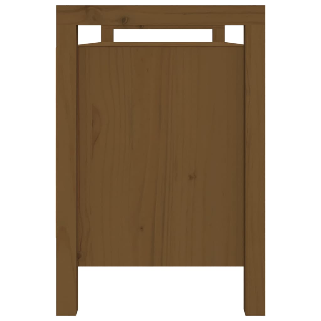 Eteisen penkki hunajanruskea 110x40x60 cm täysi mänty - Sisustajankoti.fi