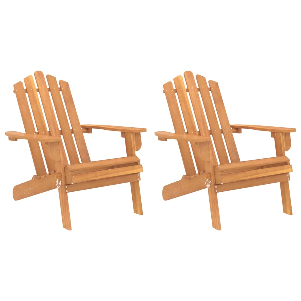 Puutarhan Adirondack tuolit 2 kpl täysi akasiapuu - Sisustajankoti.fi