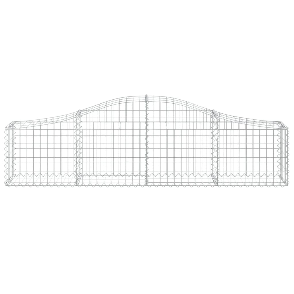 Kaarevat kivikorit 7 kpl 200x30x40/60 cm galvanoitu rauta - Sisustajankoti.fi