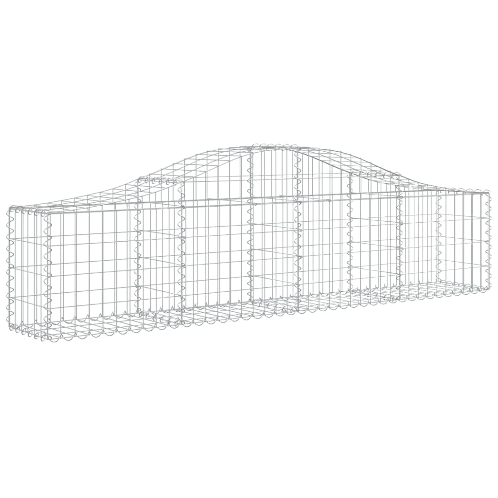 Kaarevat kivikorit 9 kpl 200x30x40/60 cm galvanoitu rauta - Sisustajankoti.fi