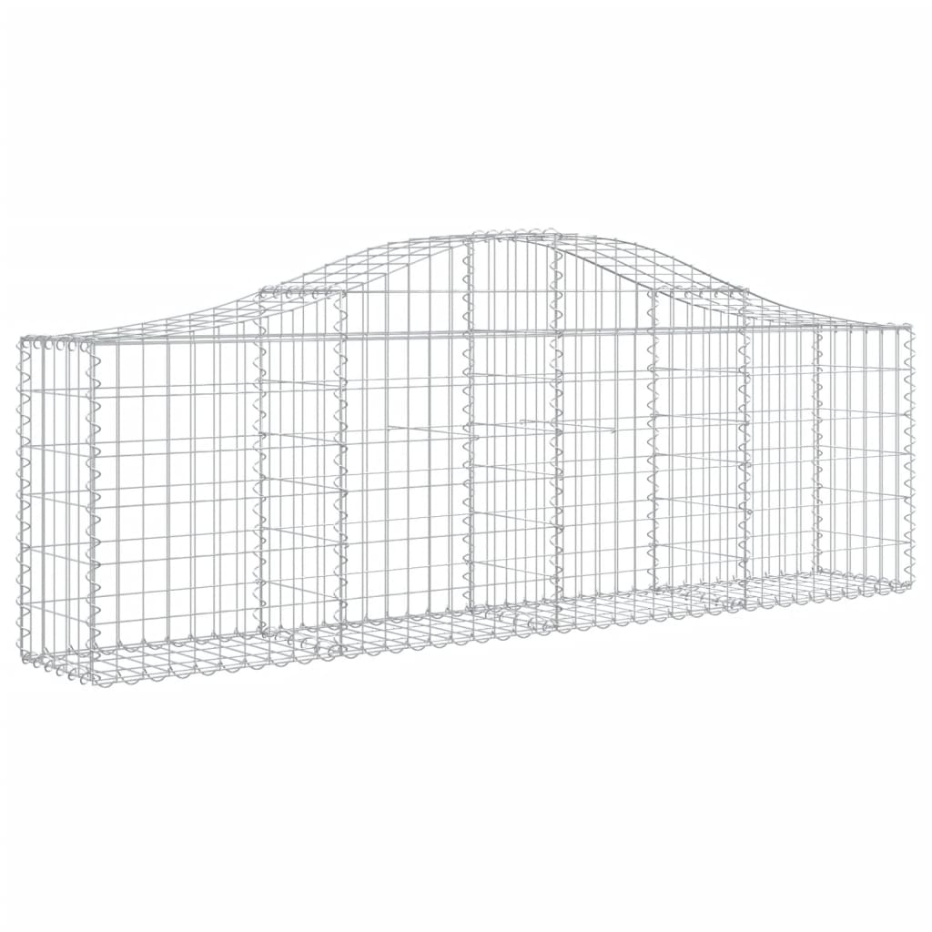 Kaarevat kivikorit 6 kpl 200x30x60/80 cm galvanoitu rauta - Sisustajankoti.fi