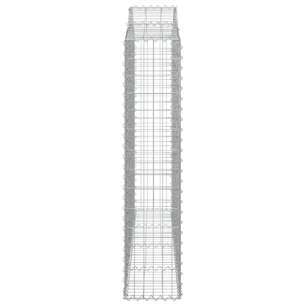 Kaarevat kivikorit 8 kpl 200x30x140/160 cm galvanoitu rauta - Sisustajankoti.fi