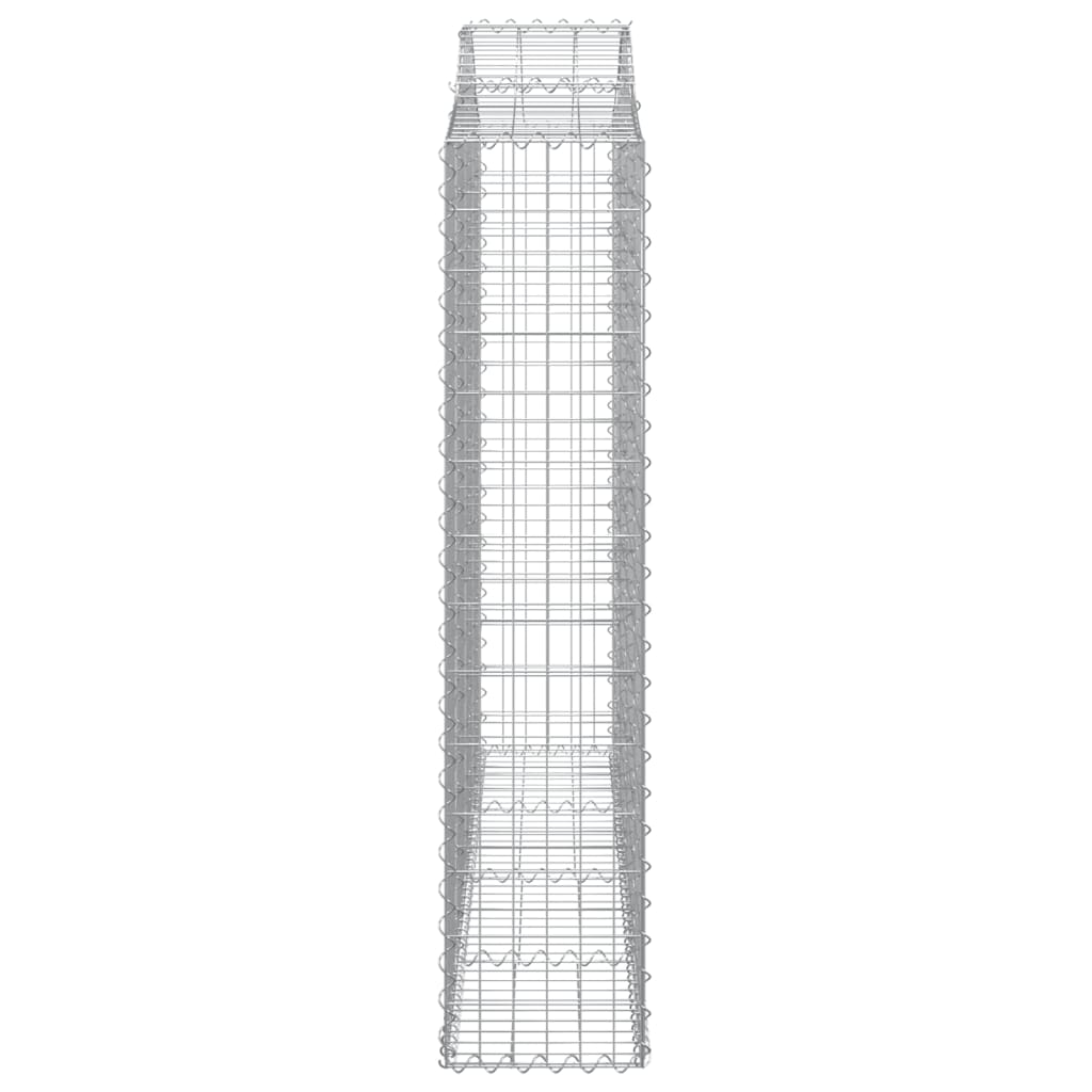 Kaarevat kivikorit 12 kpl 200x30x140/160 cm galvanoitu rauta - Sisustajankoti.fi